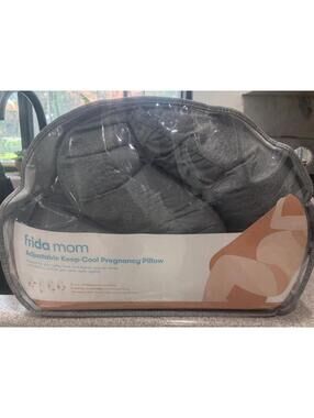 frida mom Adjustable Keep-Cool Pregnancy Pillow - Gray